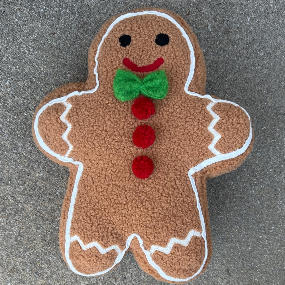 Gingerbread Man Decorative Pillow - NWT - Picture 3 of 14